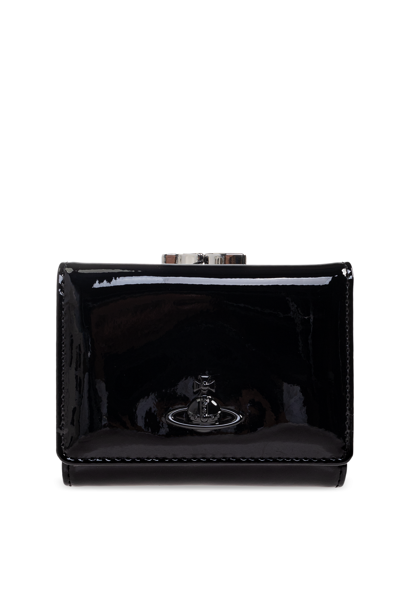 ★Vivienne Westwood★ Vivienne Westwood 4C030007W L008I N404 Vivienne Westwood Granny Frame purse for Women - Black in